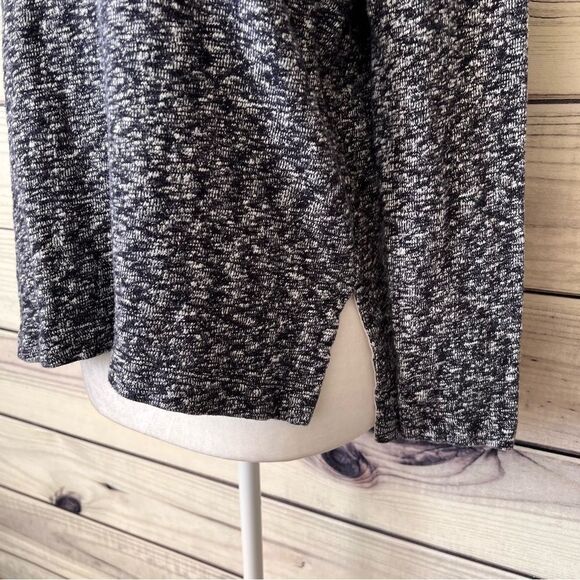 Loft Lou & Grey Black Marled V Neck Sweater - Picture 3 of 7